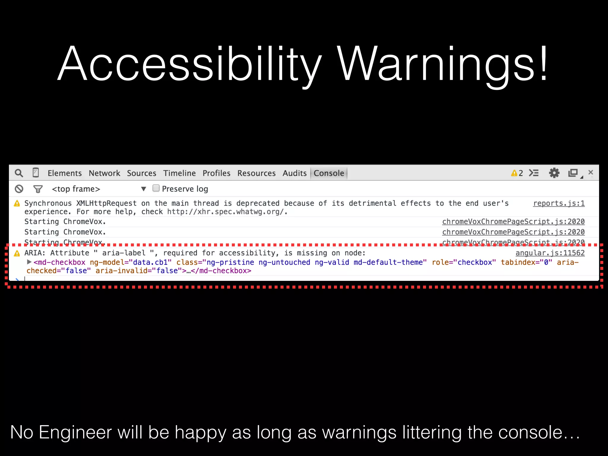 Chrome Accessibility Developer Tools http://dir.kg/chrome.a11y.tools 