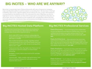 BIG INCITES – WHO ARE WE ANYWAY?
 