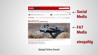 Spiegel Online (heute)
einspaltig
FAT
Media
Social
Media
 