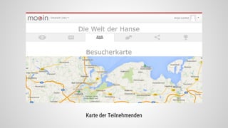 Karte der Teilnehmenden
 