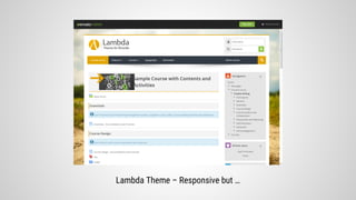 Lambda Theme – Responsive but …
 