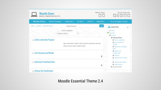 Moodle Essential Theme 2.4
 