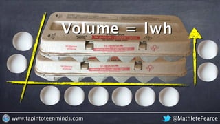 @MathletePearcewww.tapintoteenminds.com
Volume = lwh
 