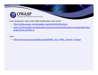 Secure Coding For Java - Une introduction