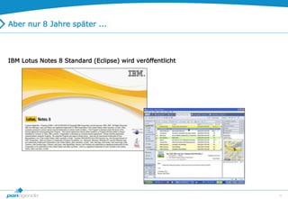10
Aber nur 8 Jahre später ...
IBM Lotus Notes 8 Standard (Eclipse) wird veröffentlicht
 
