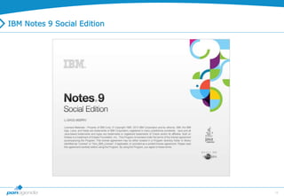 15
IBM Notes 9 Social Edition
 