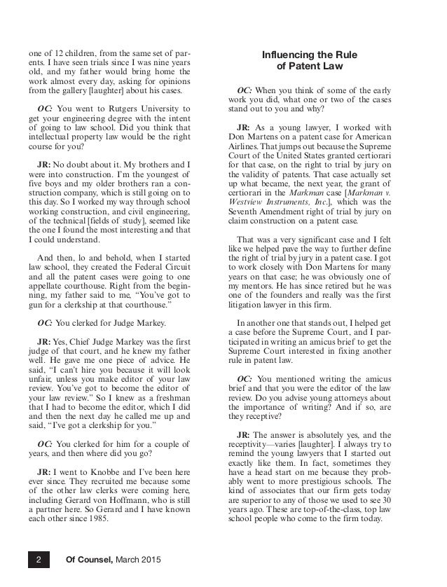 Litigating For The Greater Good Knobbe Martens Lawyer - 