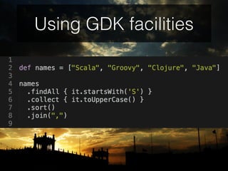 Using GDK facilities
 