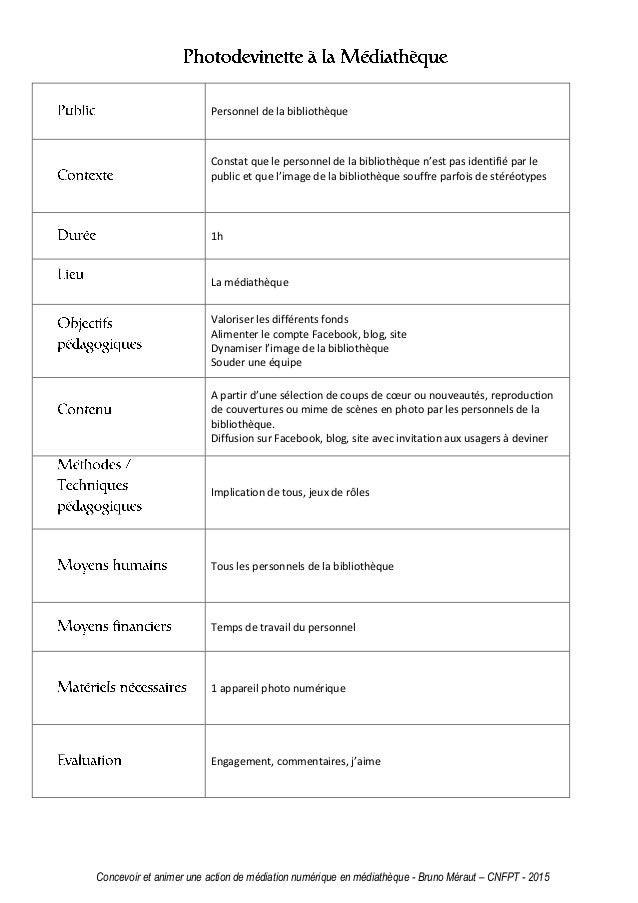 Exemple D Une Fiche Technique D Un Projet  Le Meilleur Exemple