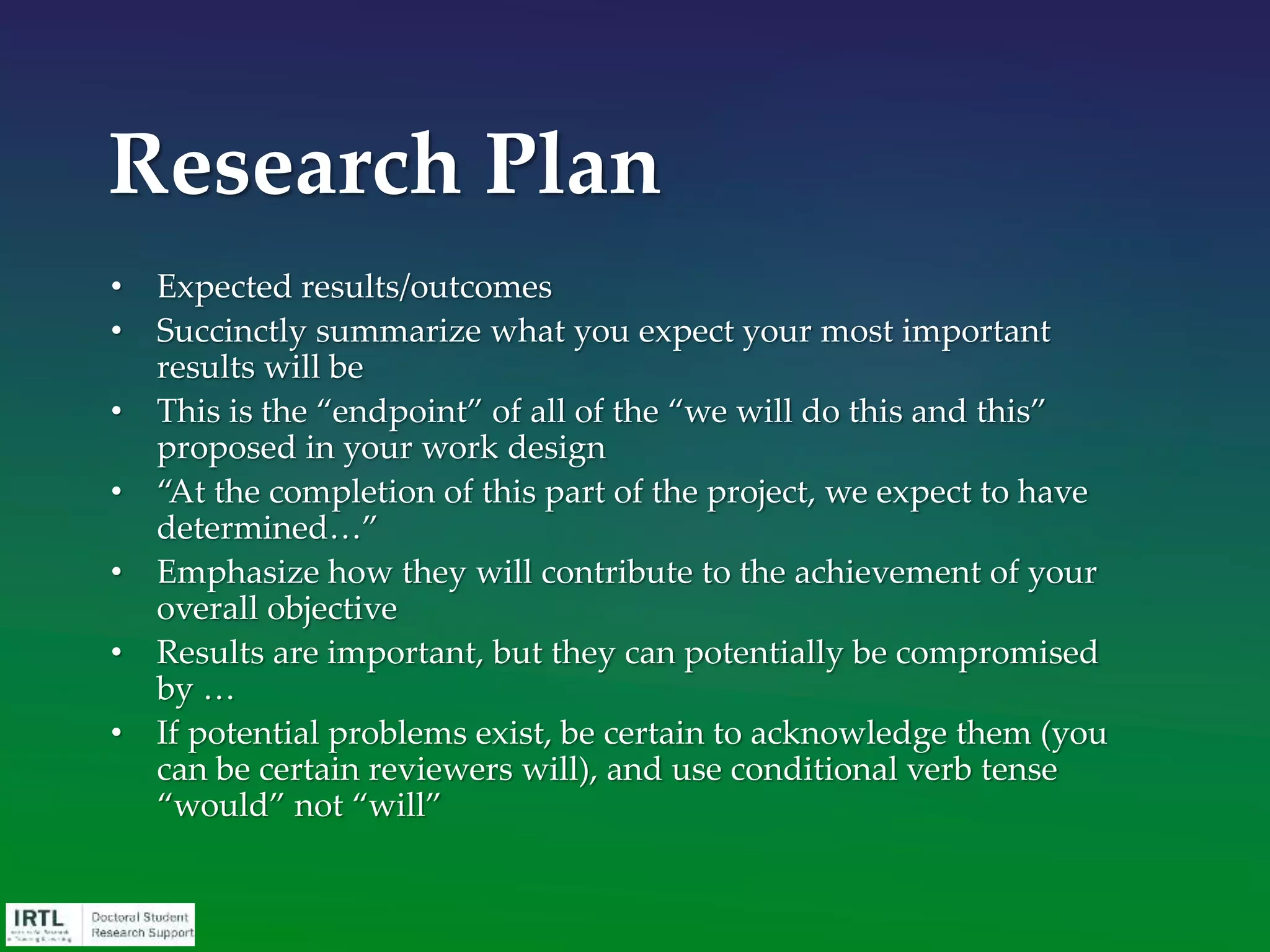 “Don’t just say ‘I’m going to be a
researcher.’ Usually that's not
competitive – if you're not a
genius.”
Myles Boylan
Program Officer at the National Science
Foundation (NSF)
 