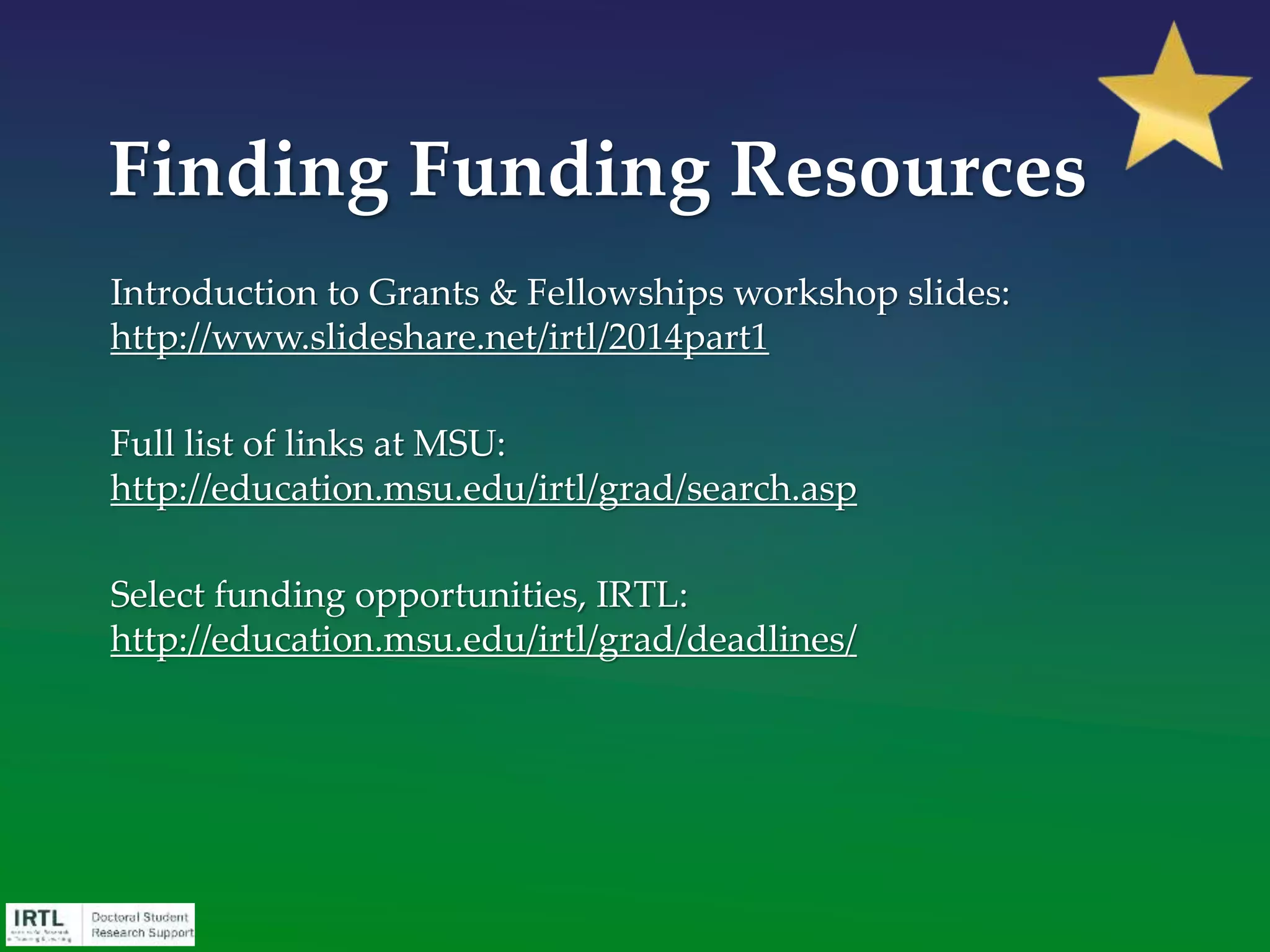 The workshop today assumes that you will write
(or have written) a high-quality research proposal.
You can turn that high-quality research proposal
into a competitive grant proposal.
 