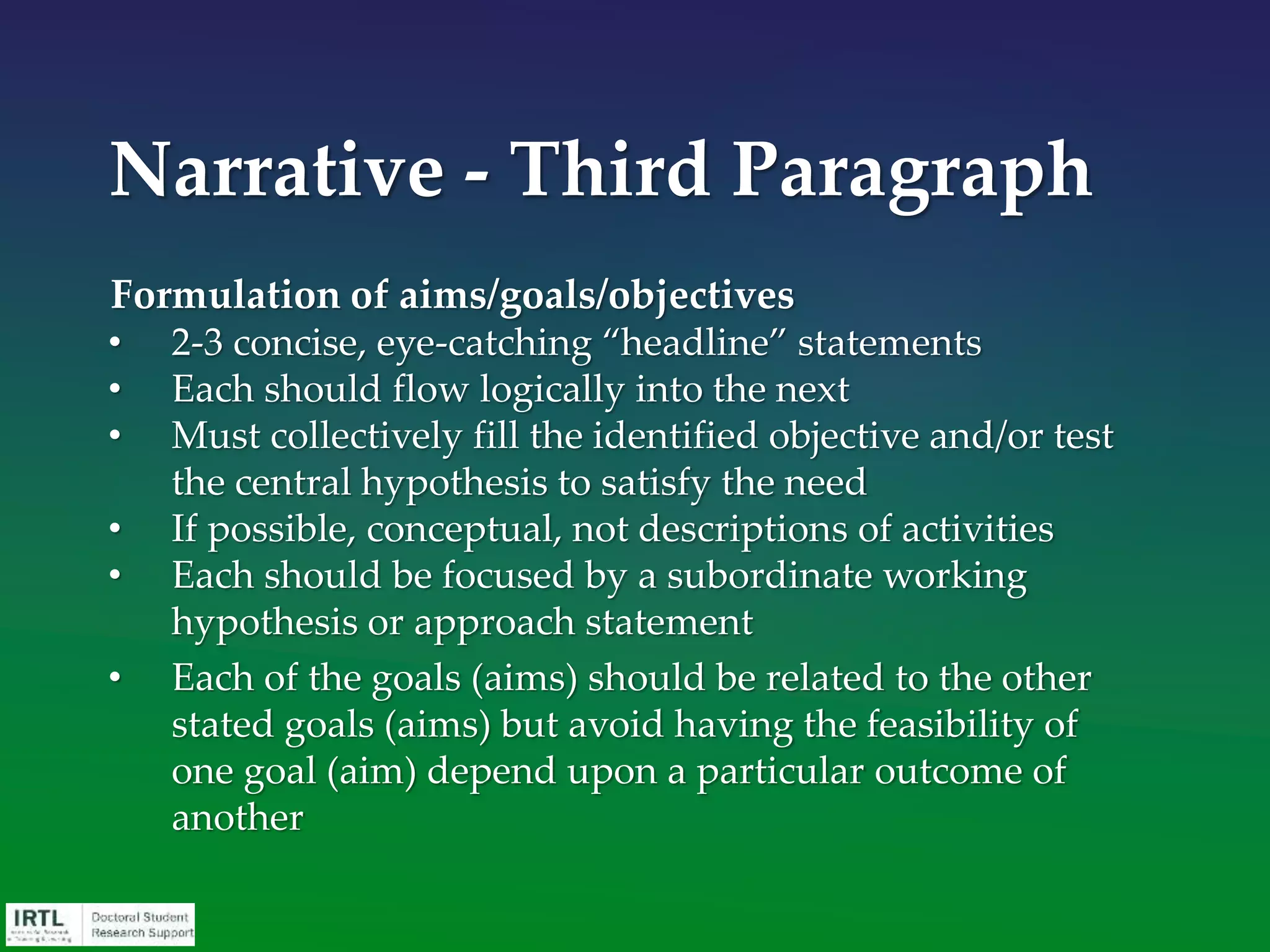 CRISP, CREDIBLE, SPECIFIC IMPACTS
REVISED EXAMPLE (RELEVANCE TO
STAKEHOLDERS)
“In addition to presenting at national
academic conferences, I will submit a 5-
page summary report highlighting the
projects’ major findings and policy
recommendations to key stakeholder
groups. Both State Representative Mark
Meadows and Jerlean E. Daniel, Executive
Director of the National Association for
the Education of Young Children, have
expressed interest in the findings of my
study (see attachments).”
Edit Ruthlessly
 