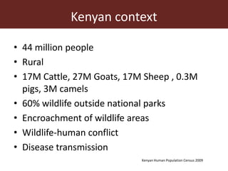 Wildlife-livestock-human interface: recognising drivers of disease