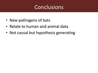 Wildlife-livestock-human interface: recognising drivers of disease