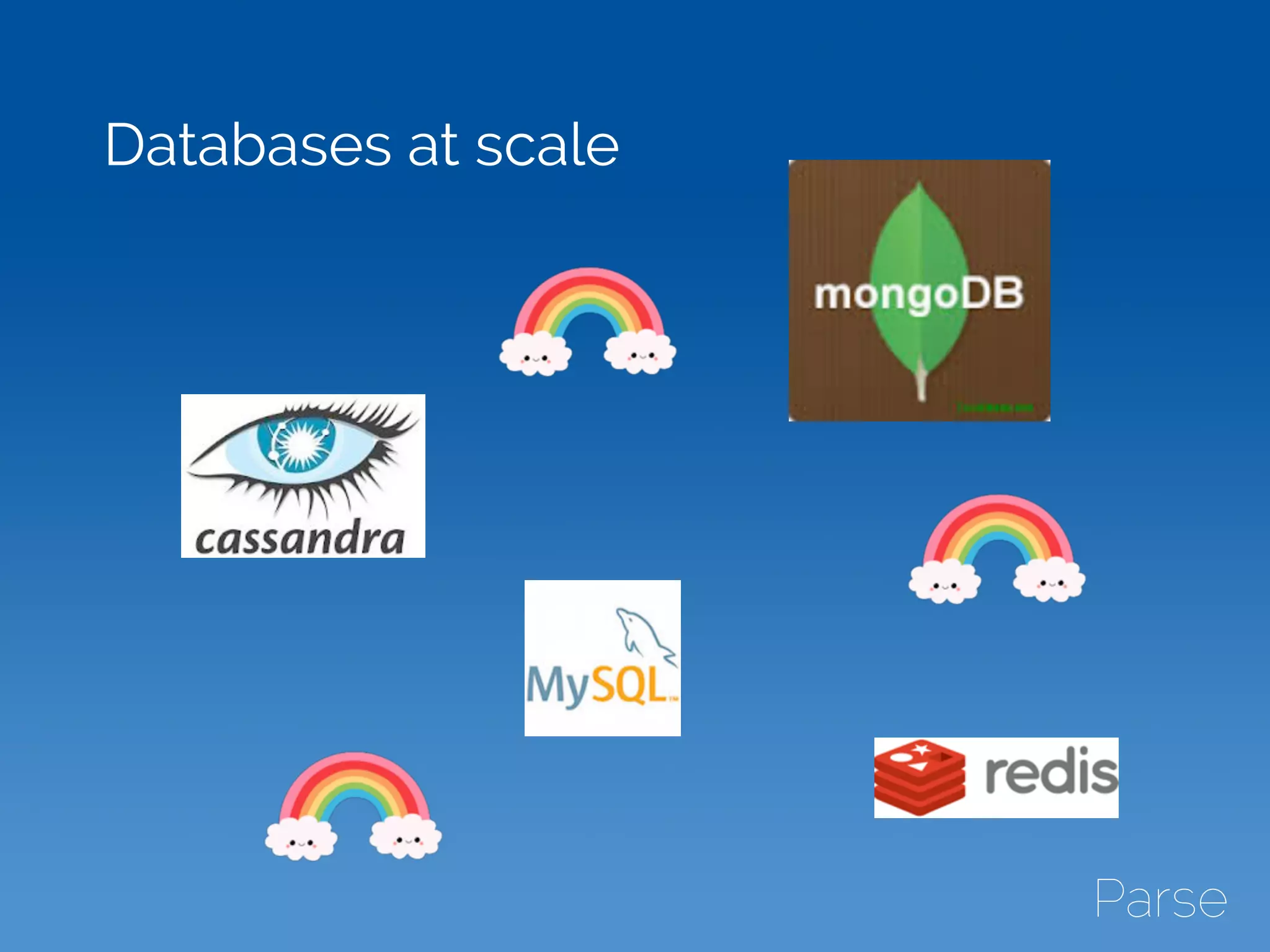 Databases at scale
 