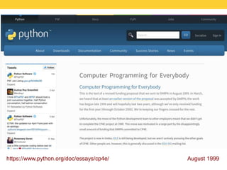 Programming for Everybody in Python | PPTX