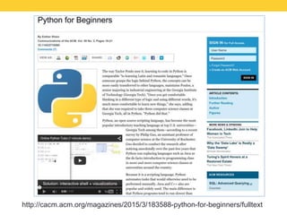 Programming for Everybody in Python | PPT