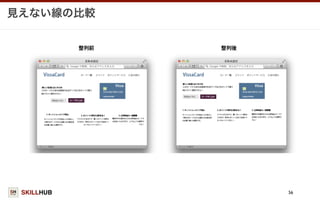 SKILLHUB
見えない線の比較
56
 