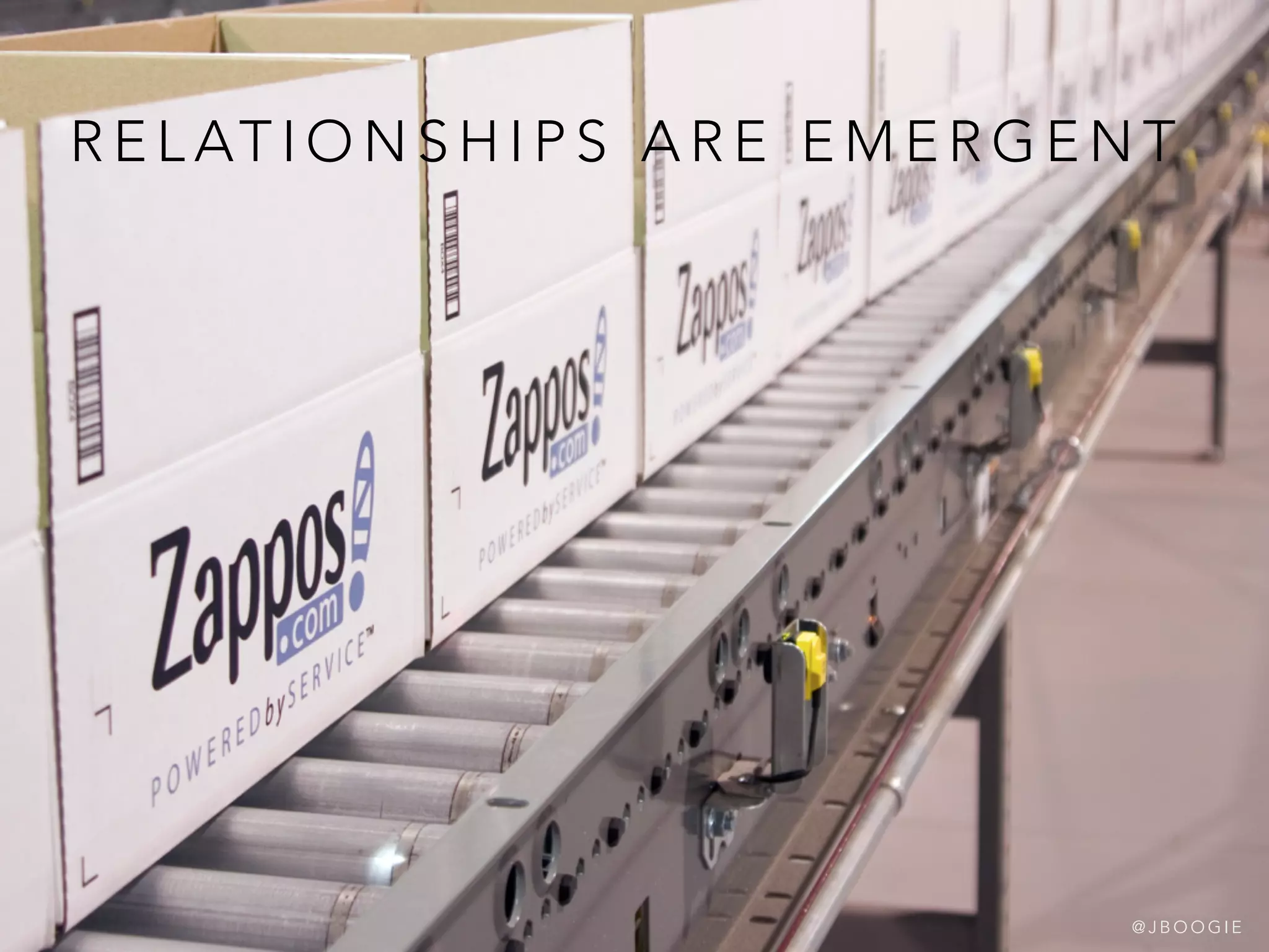 R E L AT I O N S H I P S A R E E M E R G E N T
@ J B O O G I E
 