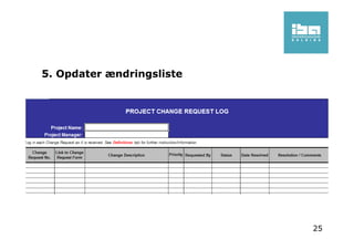 5. Opdater ændringsliste
25
 