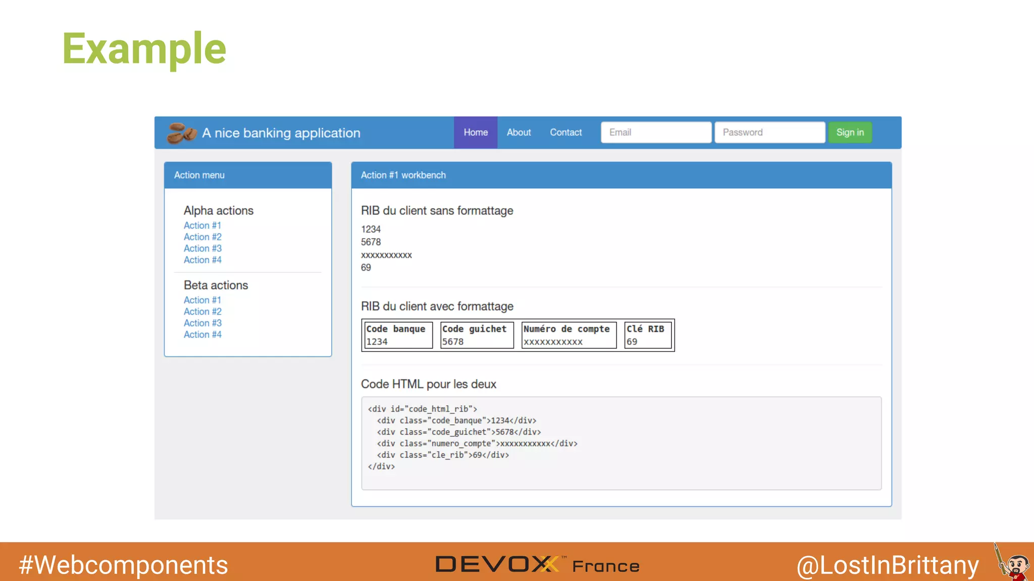 #Webcomponents @LostInBrittany Example 