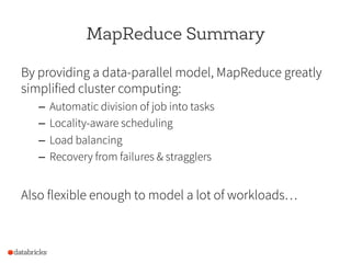 (Berkeley CS186 guest lecture) Big Data Analytics Systems: What Goes Around Comes Around