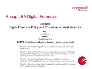 Cyber Incident Response & Digital Forensics Lecture | PPTX