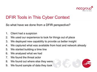 Example Dfir Cyber Incident Response & Digital Forensics Lecture | PPTX