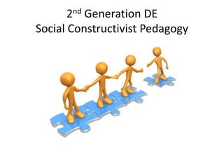 2nd Generation DE
Social Constructivist Pedagogy
 