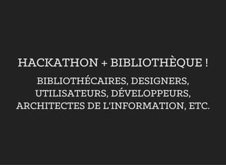 +$&.$7+21 %,%/,27+Š48(
%,%/,27+‹&$,5(6 '(6,*1(56
87,/,6$7(856 '‹9(/233(856
$5&+,7(&7(6 '( / ,1)250$7,21 (7&
 