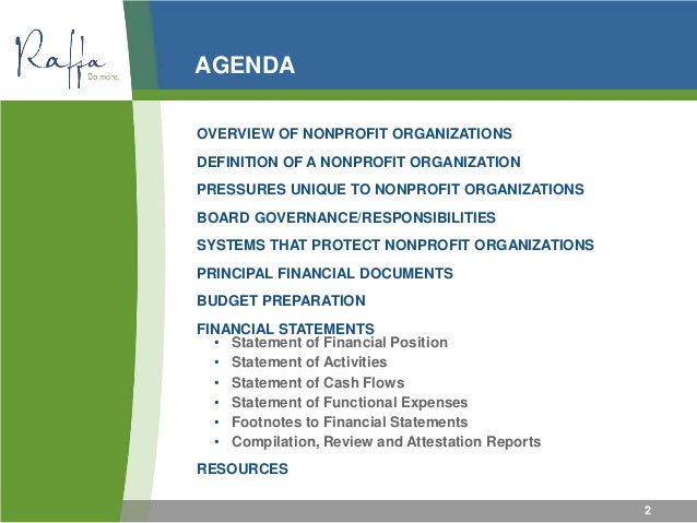 non profit budget management