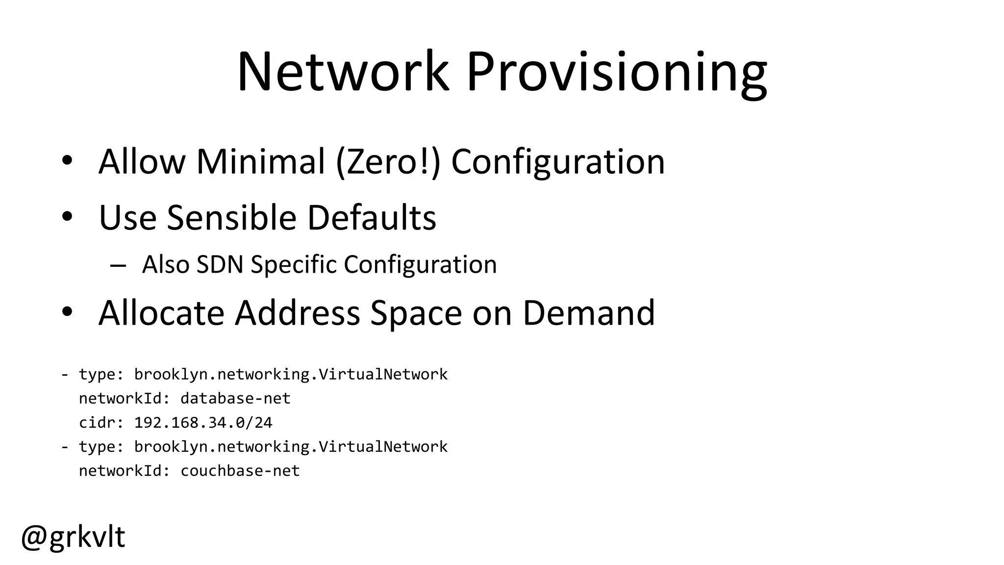 @grkvlt
Dev  Cycle  Reality
• My  Laptop
• Jenkins  Server
• Bob's  Laptop
• Some  spare  VMs  we  found...
• The  best  we  can  afford
– until  next  year's  budget...?
 