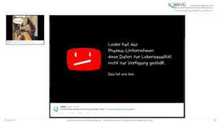 07.05.2015 Andrea Kamphuis & Natalie Masche / Unblinding Europe: Klinische Studiendaten ans Licht! 23
 