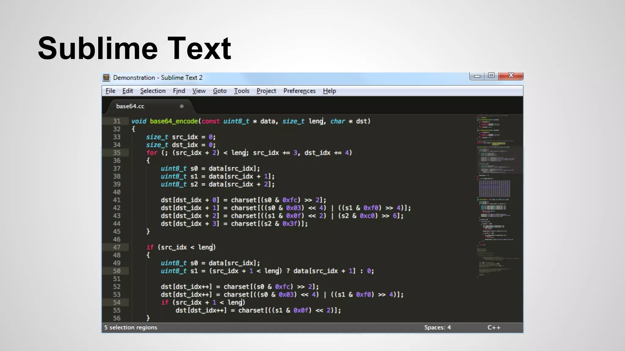Sublime Text
 