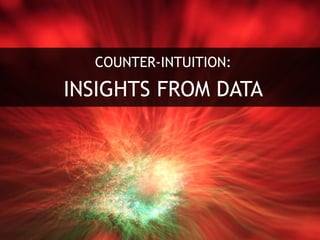 COUNTER-INTUITION:
INSIGHTS FROM DATA
 