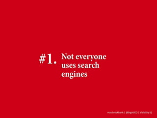 max brockbank | @biginSEO | Visibility IQ
 