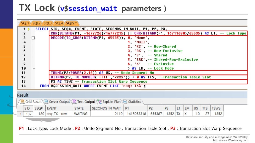 [2015 0529] Oracle Lock