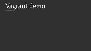 Vagrant demo