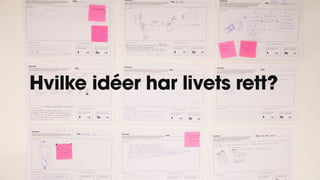 Hvilke idéer har livets rett?
 