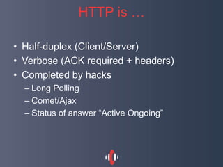 Websocket vs SSE - Paris.js - 24/06/15 | PPTX
