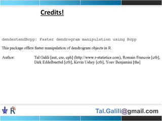 Tal.Galili@gmail.com
Credits!
 