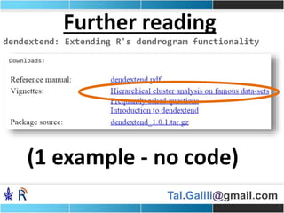 Tal.Galili@gmail.com
Further reading
(1 example - no code)
 