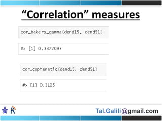 Tal.Galili@gmail.com
“Correlation” measures
 