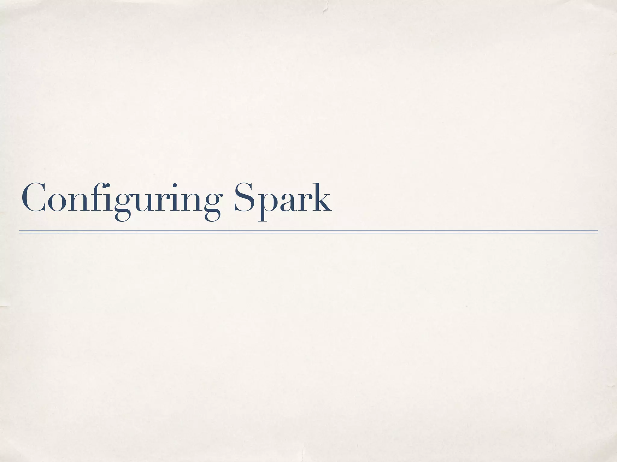 What about Datastax DSE?
• Cassandra, Hadoop, Spark all bundled in one distribution, collocated
• Custom cluster manager and HA/failover logic for Spark Master,
using Cassandra gossip
• Can use CFS (Cassandra-based HDFS), SnackFS, or plain Cassandra
tables for storage
–or use Tachyon to cache, then no need to collocate (use Mesosphere
DCOS)
13
 