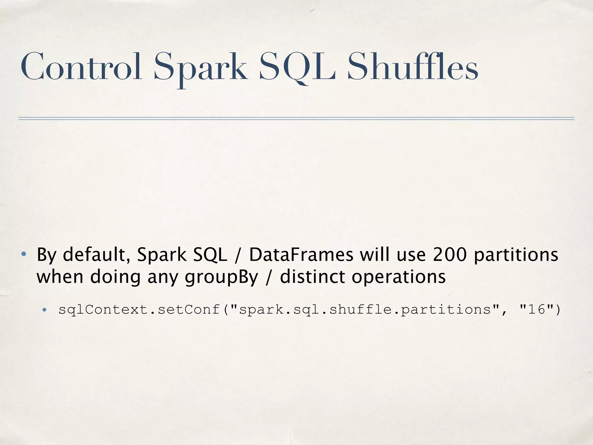 Building Spark
• Make sure you build for the right Hadoop version
• eg mvn -Phadoop-2.2 -Dhadoop.version=2.2.0 -DskipTests clean package
• Make sure you build for the right Scala version - Spark supports
both 2.10 and 2.11
17
 