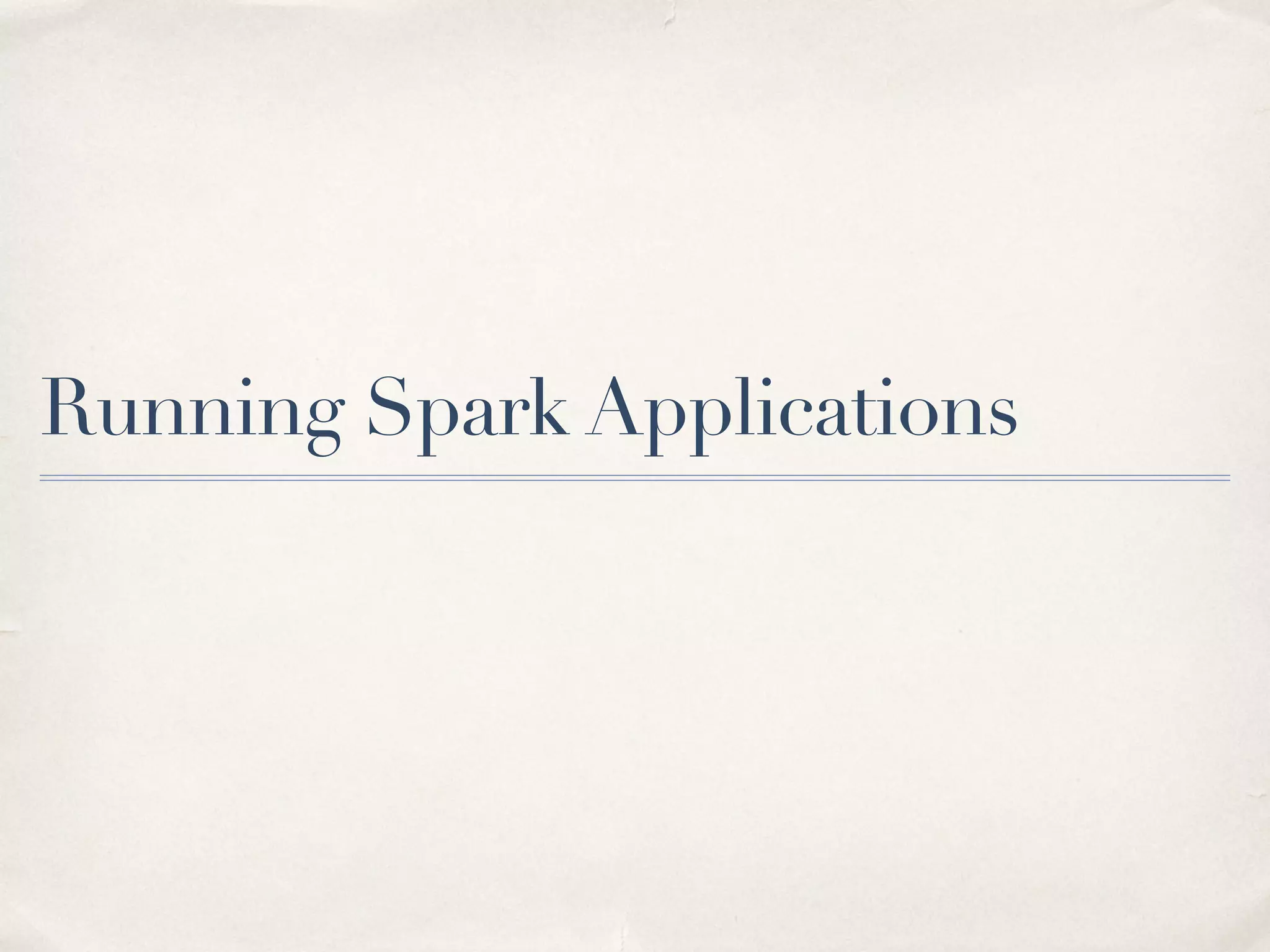 Jars schmars
• You don’t need to package every dependency with your Spark application!
• spark-streaming is included in the distribution
• spark-streaming includes some Kafka jars already
• etc.
19
 