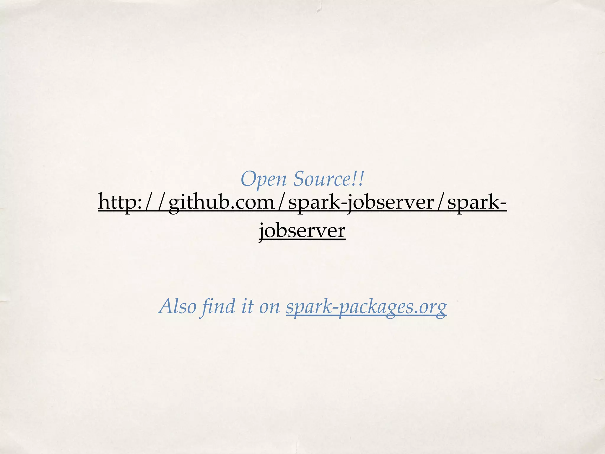 Application Metrics
• Missing Hadoop counters? Use Spark Accumulators
• https://gist.github.com/ibuenros/
9b94736c2bad2f4b8e23
• Above registers accumulators as a source to Spark’s
MetricsSystem
30
 