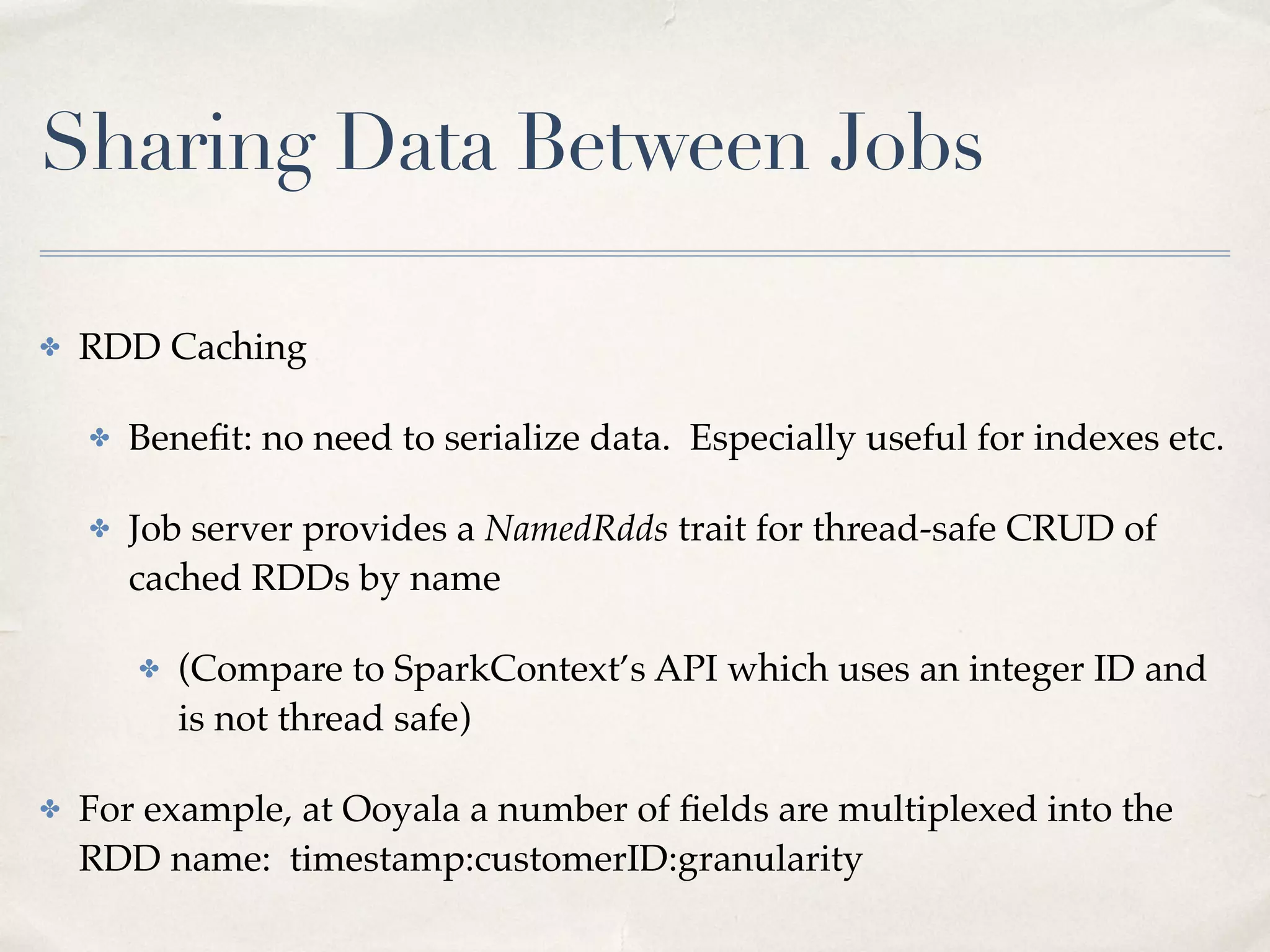 Platform Independent
• Spark Standalone
• Mesos
• Yarn
• Docker
• Example: platform-independent LDAP auth, HTTPS, can be
used as a portal
42
 