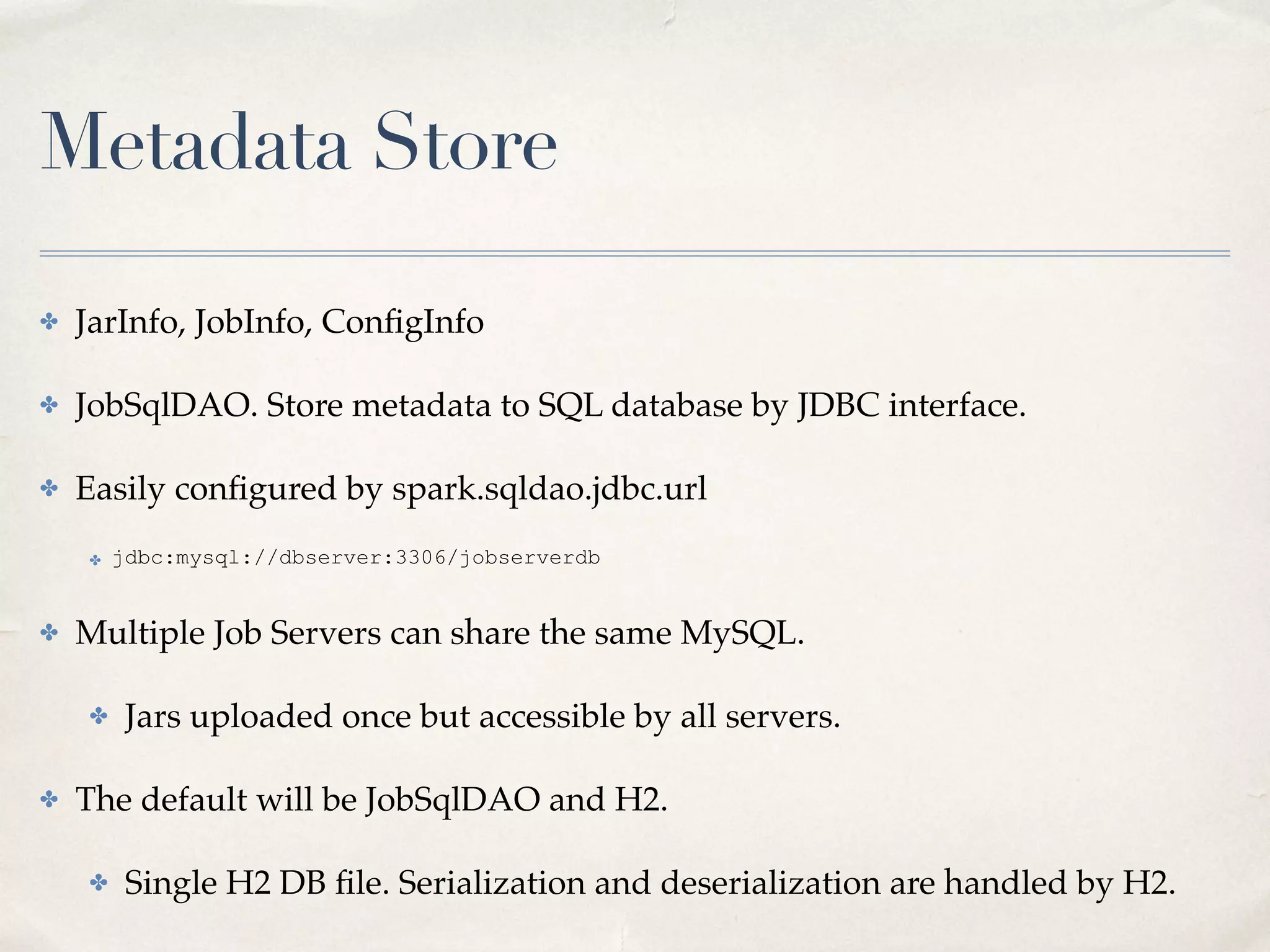 Use Case: Fast Query Jobs
49
 