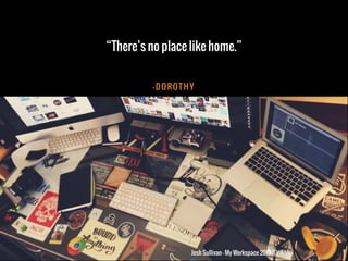 – D O ROT H Y
“There’s no place like home.”
Josh Sullivan - My Workspace 2013 (Dribble)